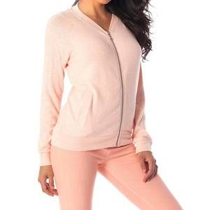 NEW FRENCH KYSS jamie kashmira bomber jacket in peach